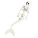 Life Size Skeleton Mermaid Halloween Outdoor Decorations Movable Posable Joints Realistic Full Body Skeleton Mermaid Props - Extra Image