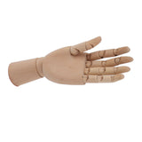 Flexible Wooden Hand Model Moveable Wooden Artists Manikin Hand Figure Hand Model for Sketching Drawing Painting 7116A 0101 Left Hand Small