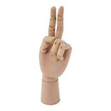 Flexible Wooden Hand Model Moveable Wooden Artists Manikin Hand Figure Hand Model for Sketching Drawing Painting 7116A 0101 Left Hand Small