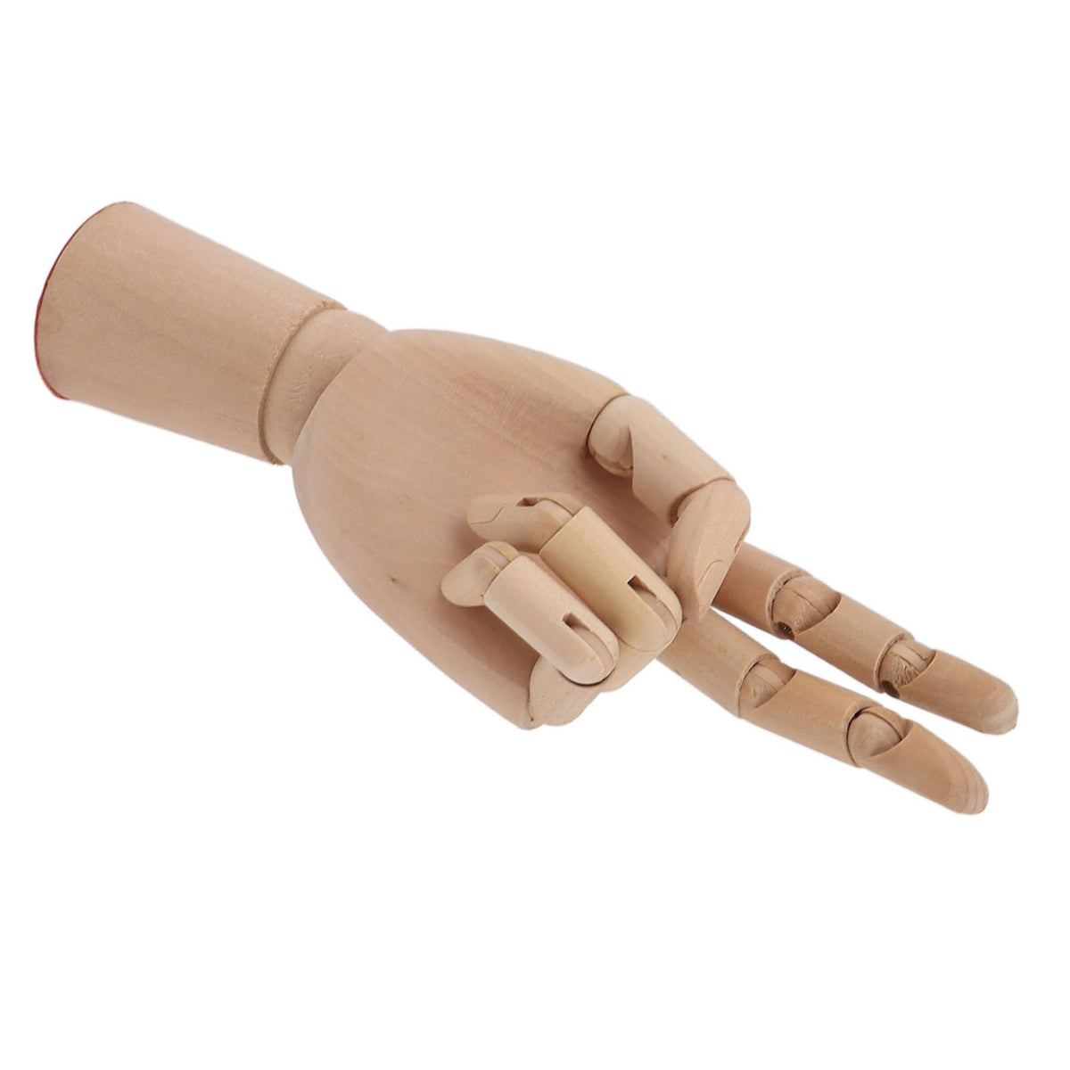 Flexible Wooden Hand Model Moveable Wooden Artists Manikin Hand Figure Hand Model for Sketching Drawing Painting 7116A 0101 Left Hand Small