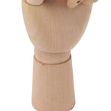 Flexible Wooden Hand Model Moveable Wooden Artists Manikin Hand Figure Hand Model for Sketching Drawing Painting 7116A 0101 Left Hand Small - Extra Image