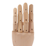 Flexible Wooden Hand Model Moveable Wooden Artists Manikin Hand Figure Hand Model for Sketching Drawing Painting 7116A 0101 Left Hand Small - Extra Image