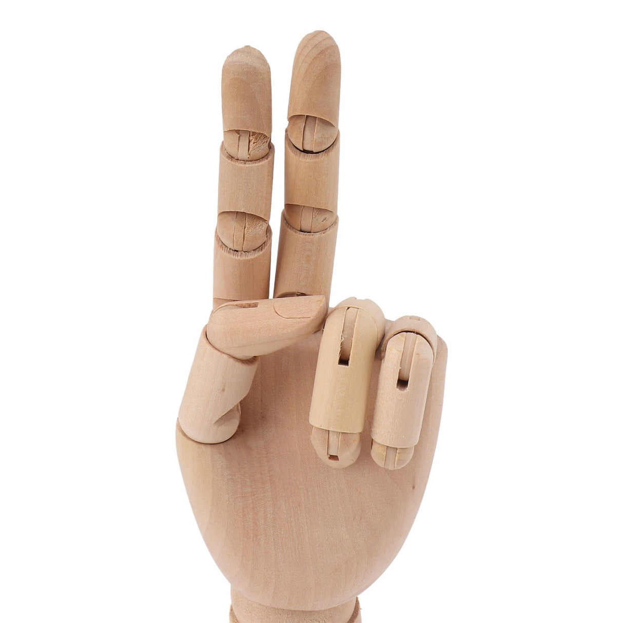 Flexible Wooden Hand Model Moveable Wooden Artists Manikin Hand Figure Hand Model for Sketching Drawing Painting 7116A 0101 Left Hand Small