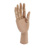 Flexible Wooden Hand Model Moveable Wooden Artists Manikin Hand Figure Hand Model for Sketching Drawing Painting 7116A 0201 Right Hand Small - Side View