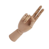 Flexible Wooden Hand Model Moveable Wooden Artists Manikin Hand Figure Hand Model for Sketching Drawing Painting 7116A 0201 Right Hand Small - Low Angle