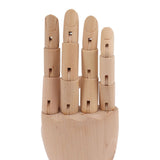 Flexible Wooden Hand Model Moveable Wooden Artists Manikin Hand Figure Hand Model for Sketching Drawing Painting 7116A 0201 Right Hand Small