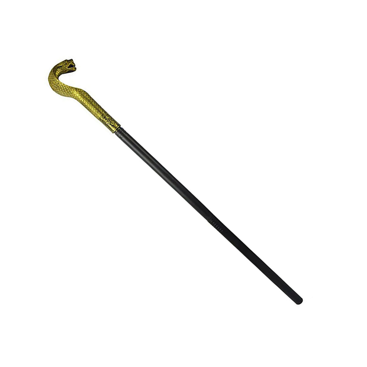 Mystical Pharaoh Accessory Ancient Egyptian Style Staff Scepter Costume Accessory Prop for Halloween Dress Up Parties Golden Snake Head