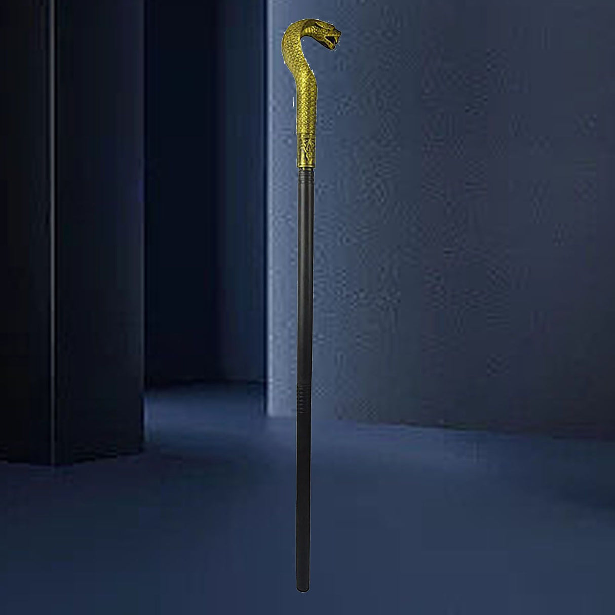 Mystical Pharaoh Accessory Ancient Egyptian Style Staff Scepter Costume Accessory Prop for Halloween Dress Up Parties Golden Snake Head