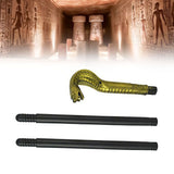 Mystical Pharaoh Accessory Ancient Egyptian Style Staff Scepter Costume Accessory Prop for Halloween Dress Up Parties Golden Snake Head