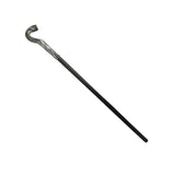 Mystical Pharaoh Accessory Ancient Egyptian Style Staff Scepter Costume Accessory Prop for Halloween Dress Up Parties Silver Snake Head - Side View