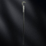 Mystical Pharaoh Accessory Ancient Egyptian Style Staff Scepter Costume Accessory Prop for Halloween Dress Up Parties Silver Snake Head
