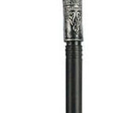 Mystical Pharaoh Accessory Ancient Egyptian Style Staff Scepter Costume Accessory Prop for Halloween Dress Up Parties Silver Snake Head