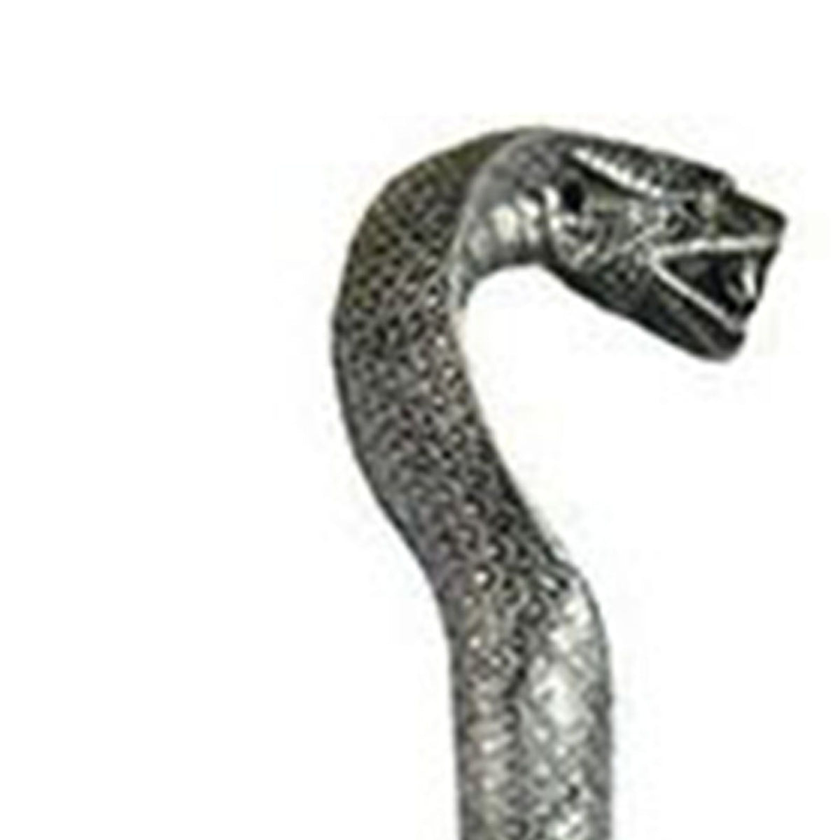 Mystical Pharaoh Accessory Ancient Egyptian Style Staff Scepter Costume Accessory Prop for Halloween Dress Up Parties Silver Snake Head