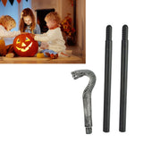 Mystical Pharaoh Accessory Ancient Egyptian Style Staff Scepter Costume Accessory Prop for Halloween Dress Up Parties Silver Snake Head