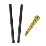 Mystical Pharaoh Accessory Ancient Egyptian Style Staff Scepter Costume Accessory Prop for Halloween Dress Up Parties Golden Round Head