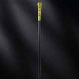 Mystical Pharaoh Accessory Ancient Egyptian Style Staff Scepter Costume Accessory Prop for Halloween Dress Up Parties Golden Round Head