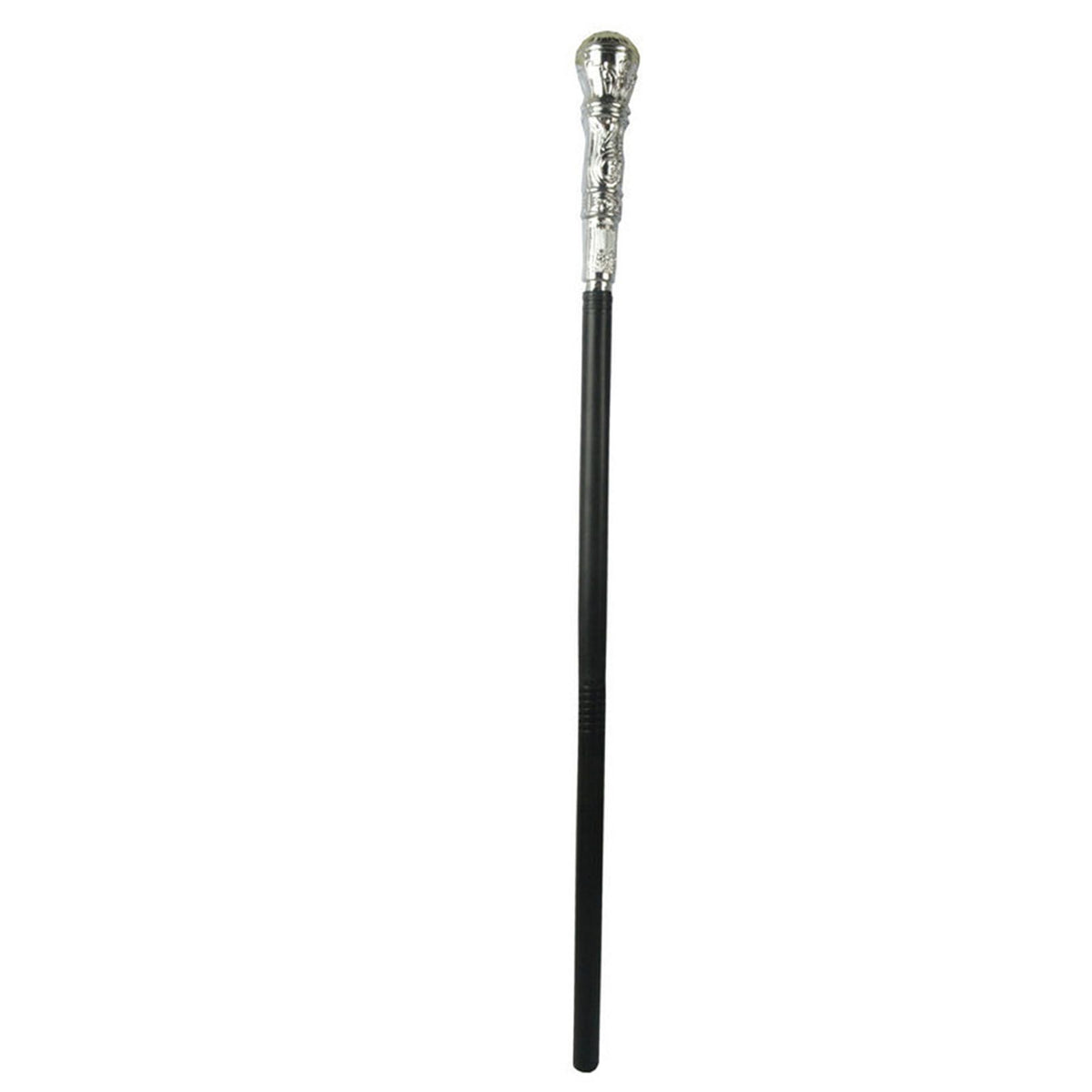 Mystical Pharaoh Accessory Ancient Egyptian Style Staff Scepter Costume Accessory Prop for Halloween Dress Up Parties Silver Round Head