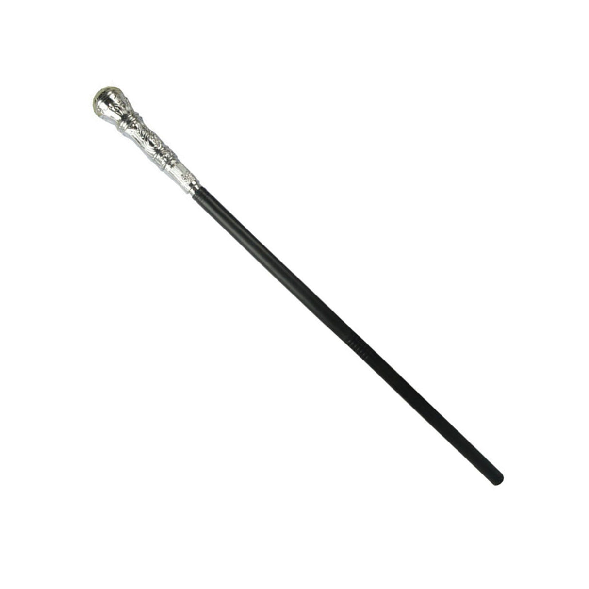 Mystical Pharaoh Accessory Ancient Egyptian Style Staff Scepter Costume Accessory Prop for Halloween Dress Up Parties Silver Round Head