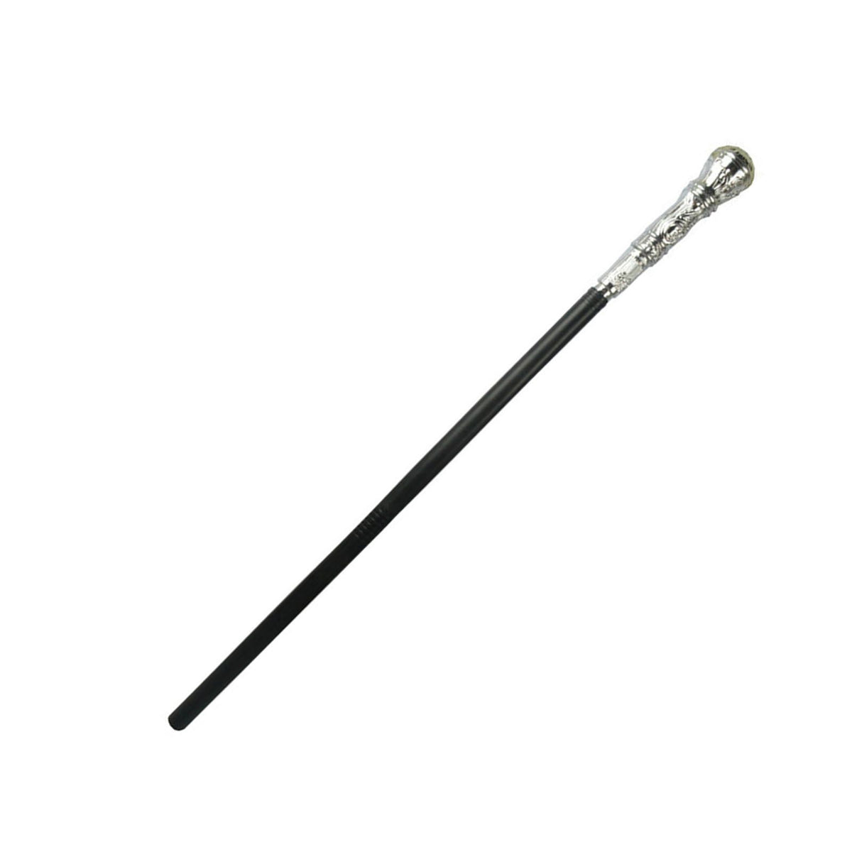 Mystical Pharaoh Accessory Ancient Egyptian Style Staff Scepter Costume Accessory Prop for Halloween Dress Up Parties Silver Round Head