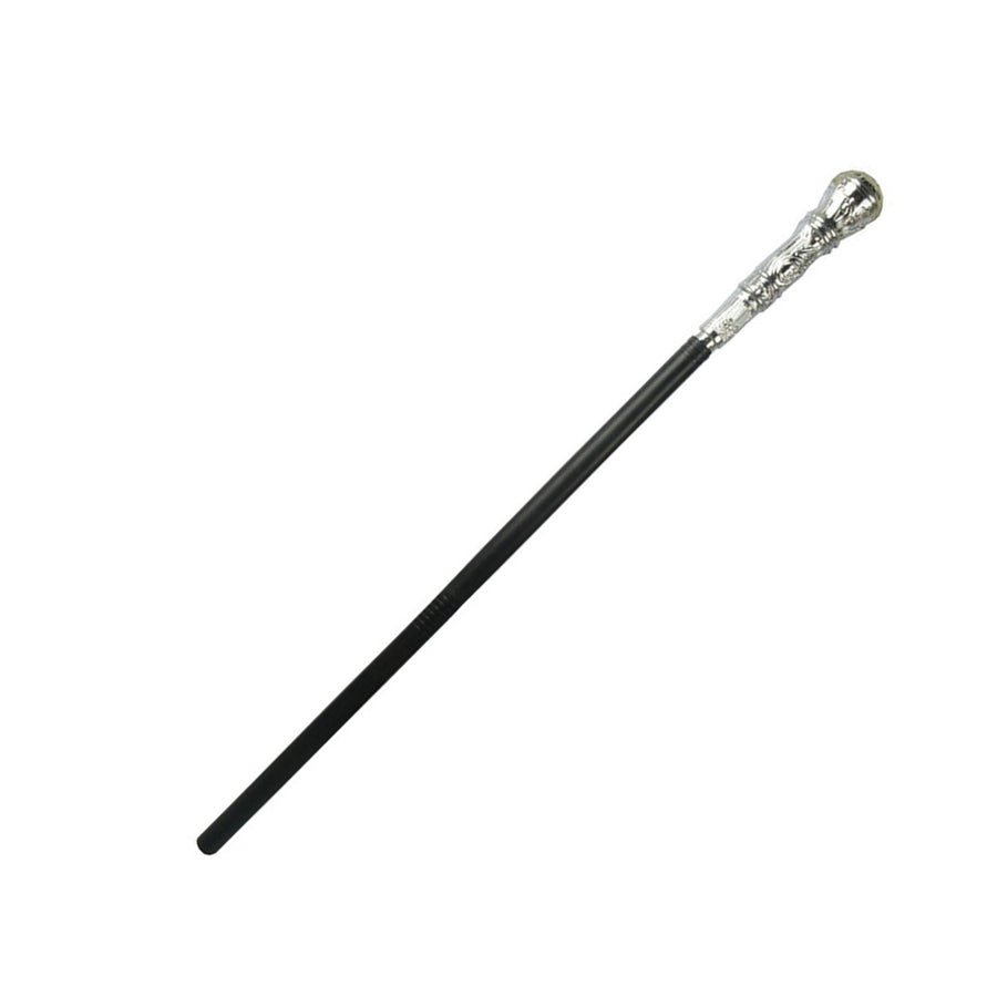 Mystical Pharaoh Accessory Ancient Egyptian Style Staff Scepter Costume Accessory Prop for Halloween Dress Up Parties Silver Round Head
