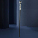 Mystical Pharaoh Accessory Ancient Egyptian Style Staff Scepter Costume Accessory Prop for Halloween Dress Up Parties Silver Round Head - Rear View