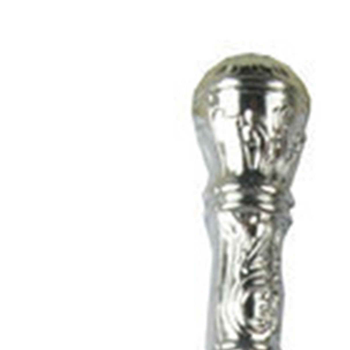 Mystical Pharaoh Accessory Ancient Egyptian Style Staff Scepter Costume Accessory Prop for Halloween Dress Up Parties Silver Round Head