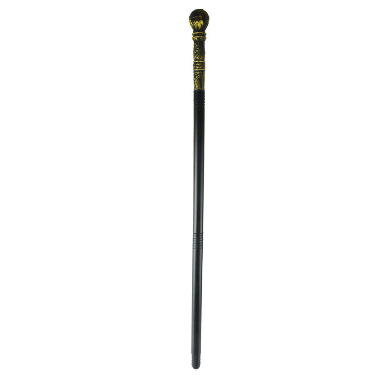Mystical Pharaoh Accessory Ancient Egyptian Style Staff Scepter Costume Accessory Prop for Halloween Dress Up Parties Golden Bronze Round Head