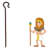 Egypt Pharaoh Scepter Shepherd Costume Crook Staff Halloween Crutch Stick Cosplay Decoration Cane Prop Wand Decorative Plastic Party Crutch