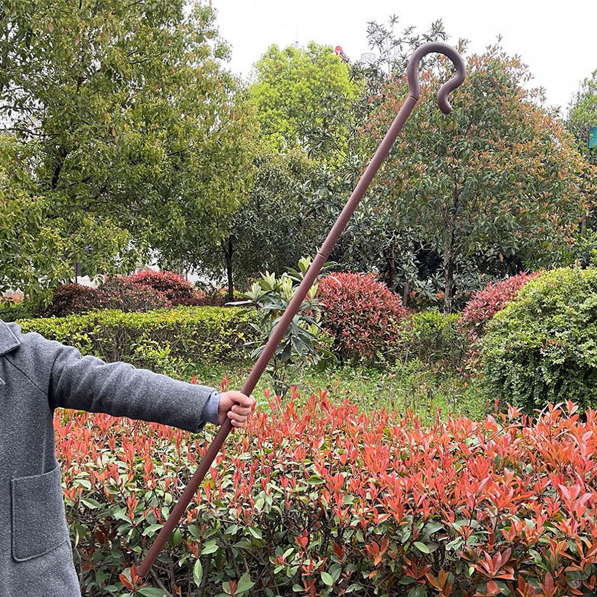 Egypt Pharaoh Scepter Shepherd Costume Crook Staff Halloween Crutch Stick Cosplay Decoration Cane Prop Wand Decorative Plastic Party Crutch