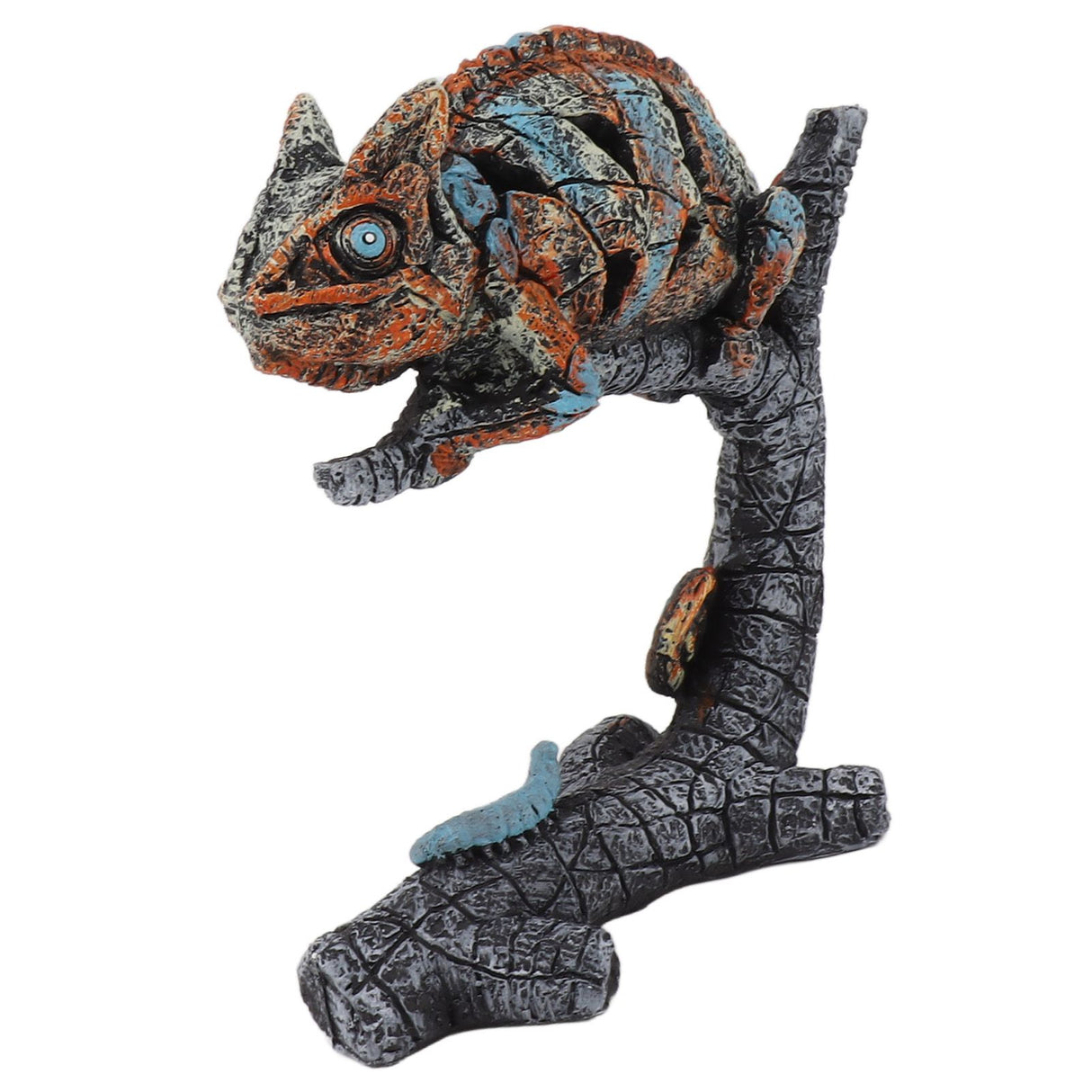 Chameleon Statue Sculpture Resin Chameleon Wild Animal Figurine Ornament for Home Desktop Decoration