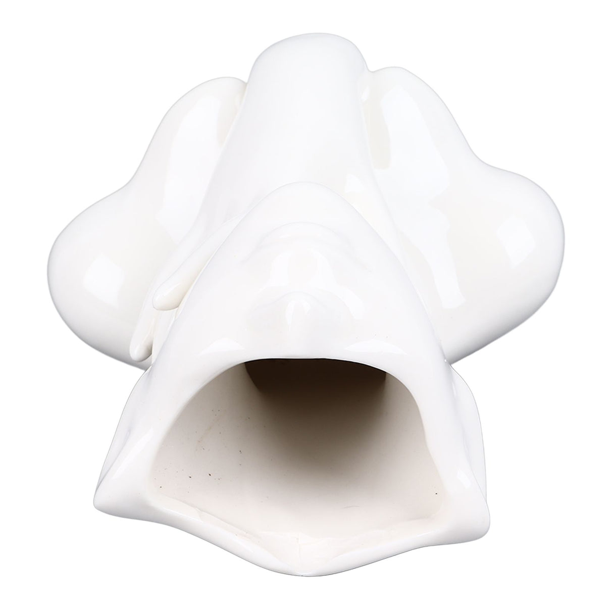 Female Face Vase Nordic Style Elegant Flower Vase Smoothly Ceramic Flower Vase Decoration for Living Room Garden