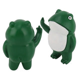 Rebellious Frog Figurine Middle Finger Frog Resin Ornament Frog Craft Decoration Sculpture for Home Office Desktop