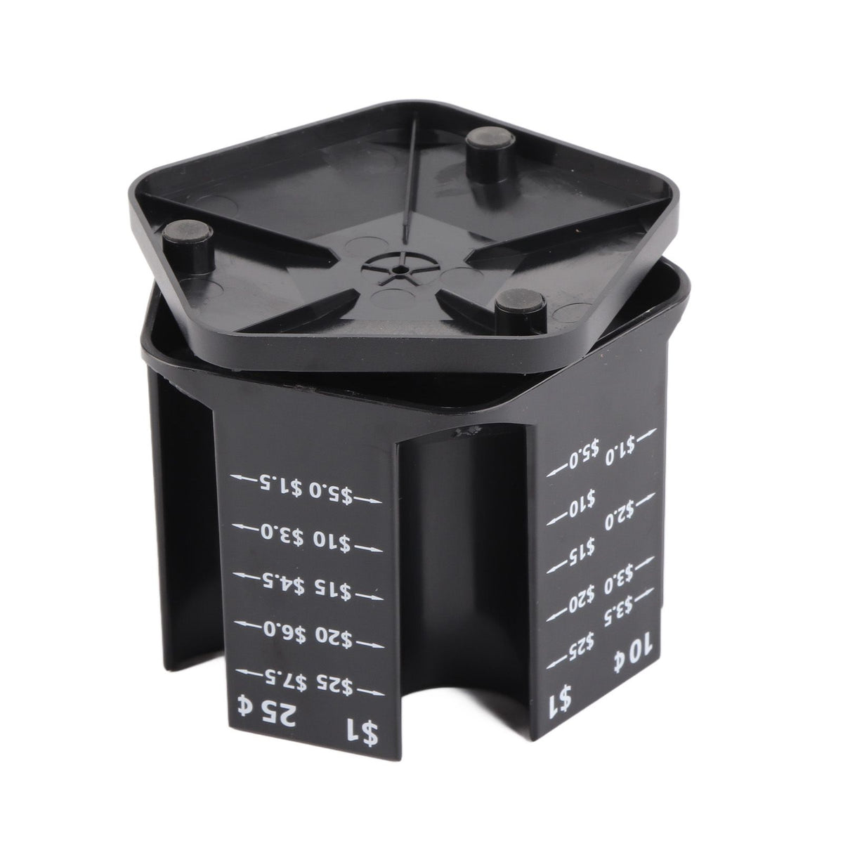 Coin Counter Coin Sorter with Pen Holder Rotatable Piggy Bank Desktop Coin Organizer for for Adults Kids Home and Office Use