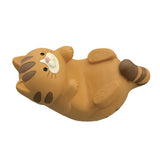 Cat Ornament Multifunctional Phone Tablet Glasses Pen Holder Desk Decoration for Home Ocelot - Front View