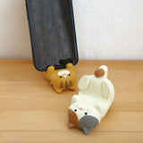 Cat Ornament Multifunctional Phone Tablet Glasses Pen Holder Desk Decoration for Home Ocelot