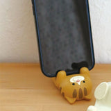 Cat Ornament Multifunctional Phone Tablet Glasses Pen Holder Desk Decoration for Home Ocelot