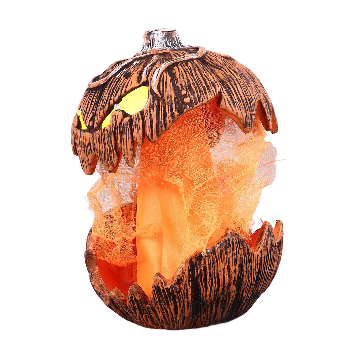 20cm Voice Activated Pumpkin Lifting Lighting Pumpkin Decoration for Indoor Lawn Table Halloween Haunted House