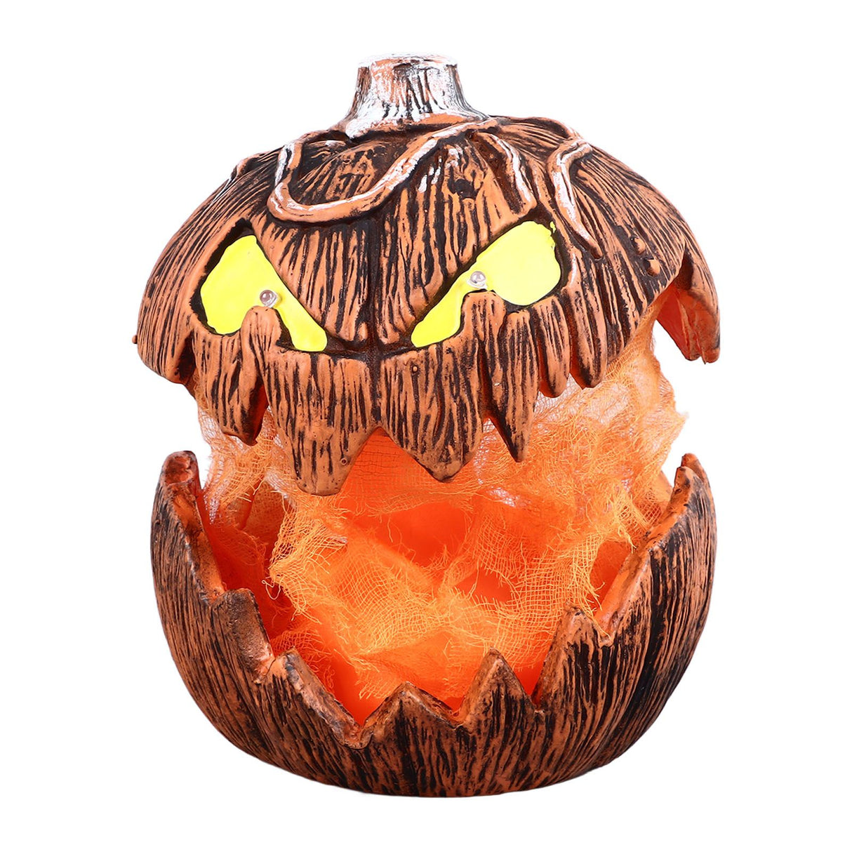 20cm Voice Activated Pumpkin Lifting Lighting Pumpkin Decoration for Indoor Lawn Table Halloween Haunted House