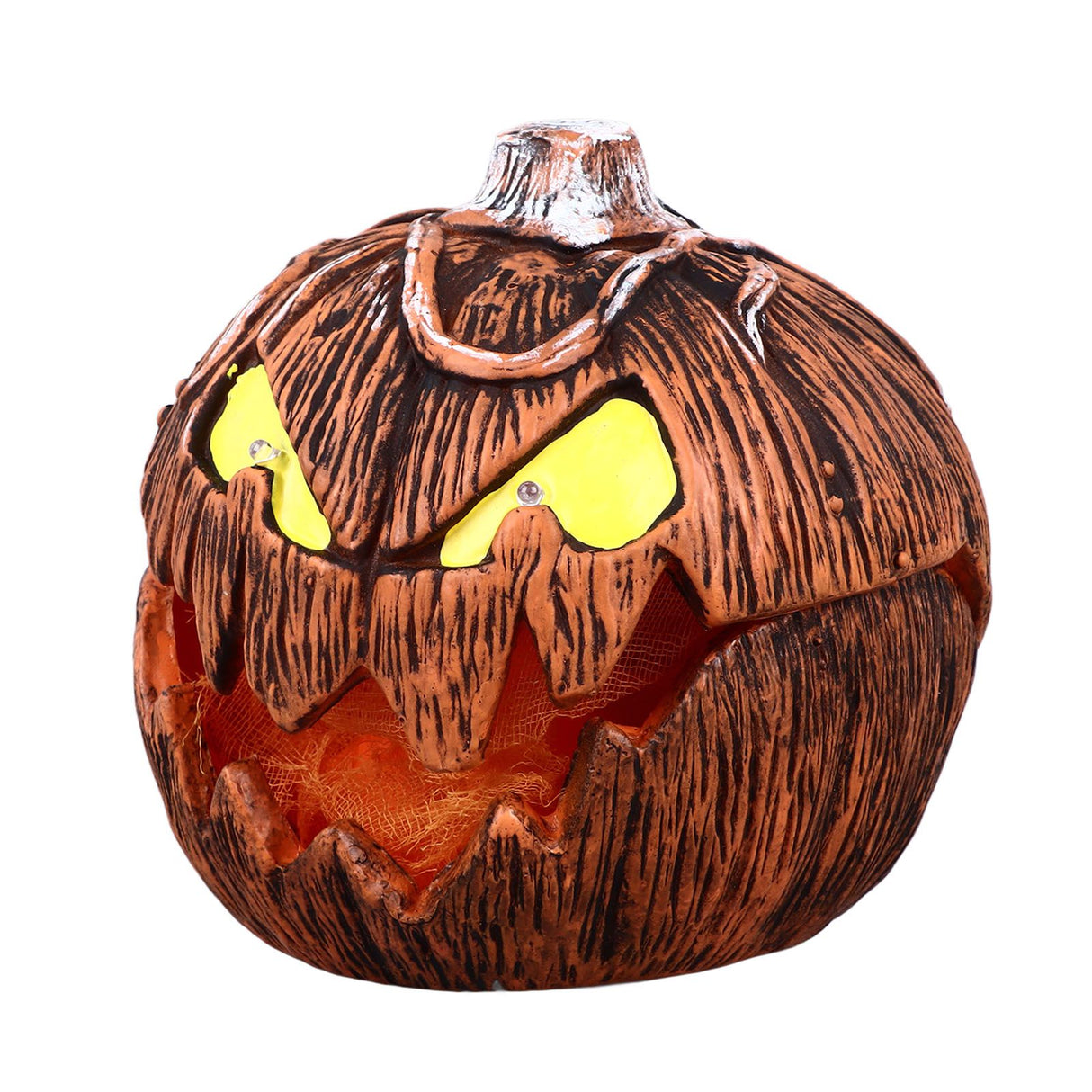 20cm Voice Activated Pumpkin Lifting Lighting Pumpkin Decoration for Indoor Lawn Table Halloween Haunted House