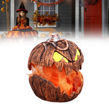20cm Voice Activated Pumpkin Lifting Lighting Pumpkin Decoration for Indoor Lawn Table Halloween Haunted House