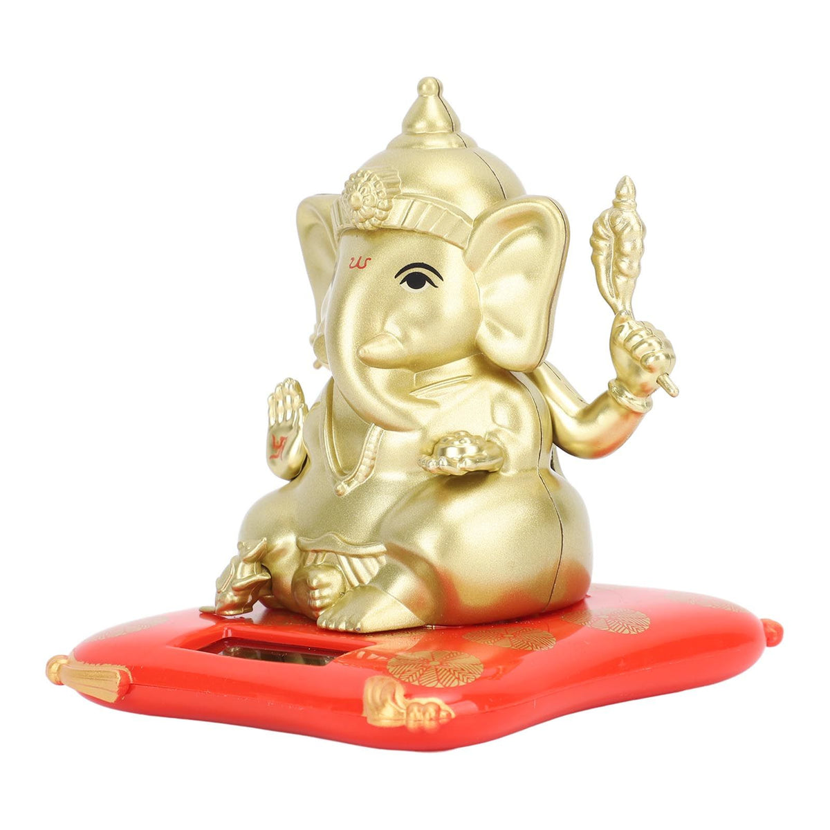 Car Solar Bobble Head Toy Exquisite Environmentally Friendly Elephant Swinging Dancing Toy Gold