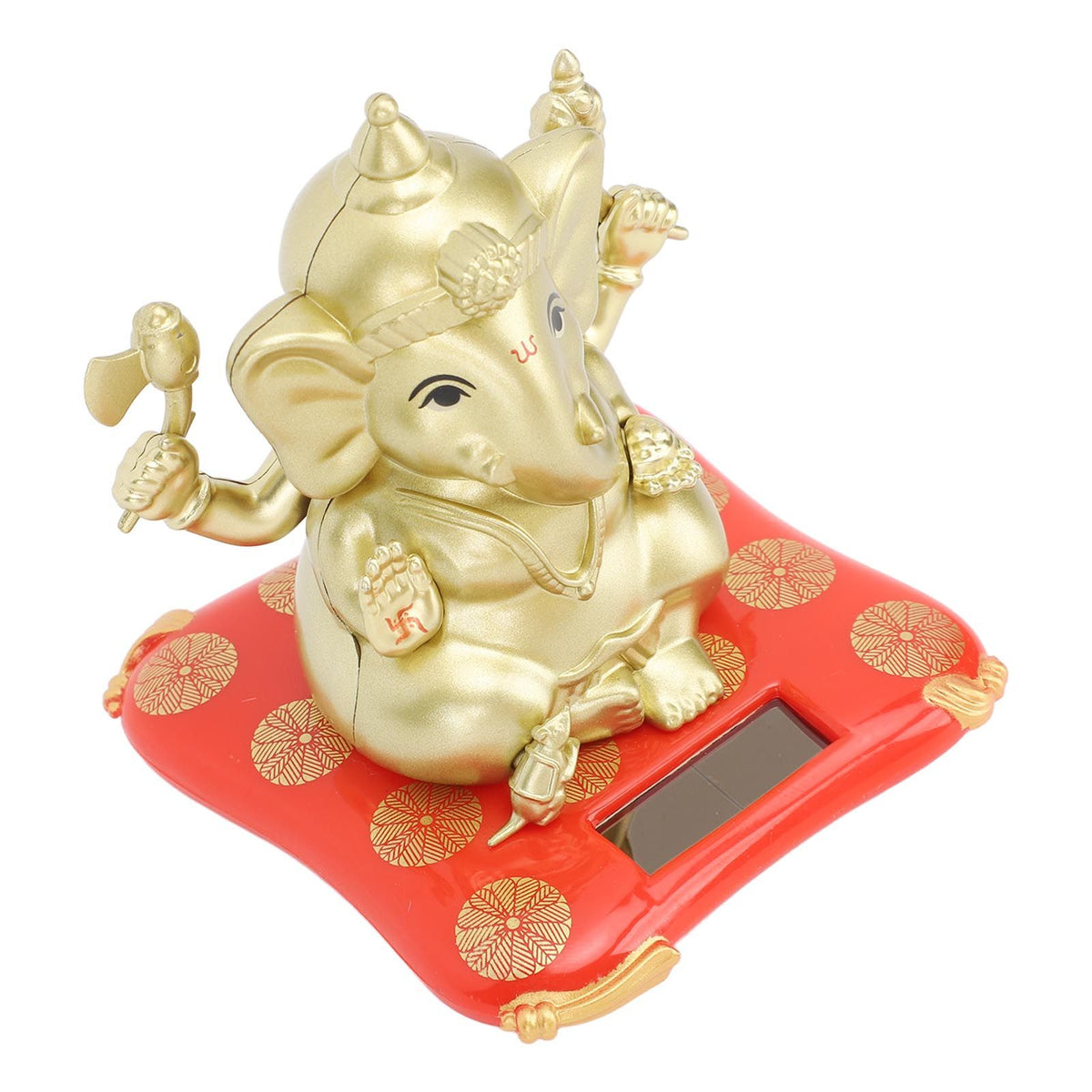 Car Solar Bobble Head Toy Exquisite Environmentally Friendly Elephant Swinging Dancing Toy Gold