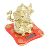 Car Solar Bobble Head Toy Exquisite Environmentally Friendly Elephant Swinging Dancing Toy Gold