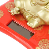 Car Solar Bobble Head Toy Exquisite Environmentally Friendly Elephant Swinging Dancing Toy Gold
