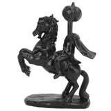 22cm Height Headless Horseman Statue with Pumpkin Horror Headless Horseman Halloween Decor Sculpture Handmade Resin All Black