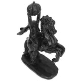 22cm Height Headless Horseman Statue with Pumpkin Horror Headless Horseman Halloween Decor Sculpture Handmade Resin All Black