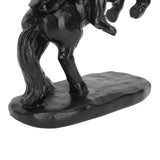 22cm Height Headless Horseman Statue with Pumpkin Horror Headless Horseman Halloween Decor Sculpture Handmade Resin All Black