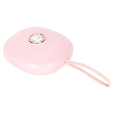 Vibrating Digital Alarm Clock Portable LED Electronic Digital Alarm Clock for Heavy Sleepers Students Children Rose Pink