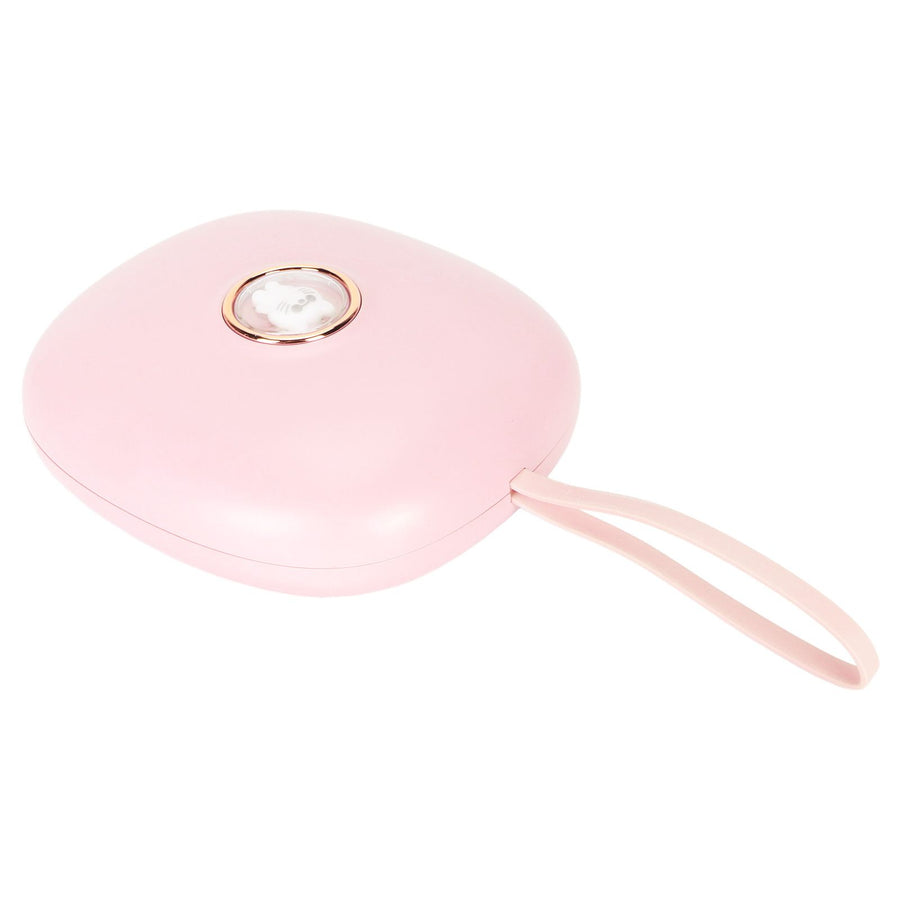 Vibrating Digital Alarm Clock Portable LED Electronic Digital Alarm Clock for Heavy Sleepers Students Children Rose Pink