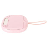Vibrating Digital Alarm Clock Portable LED Electronic Digital Alarm Clock for Heavy Sleepers Students Children Rose Pink - Low Angle